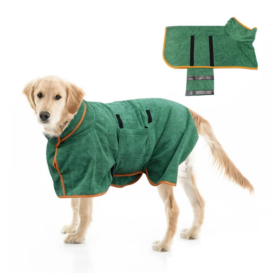 The Ultimate Cozy & Quick-Dry Doggy Bathrobe!