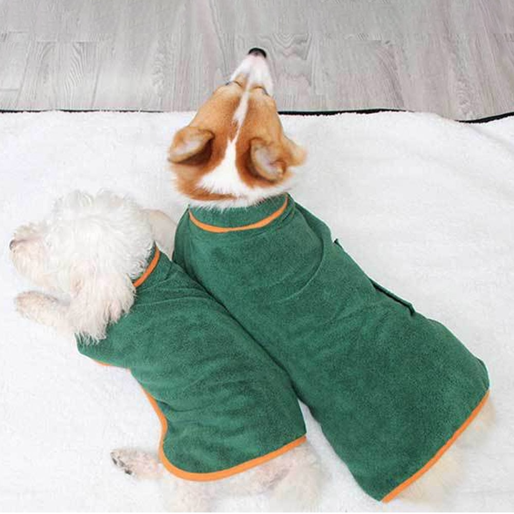 The Ultimate Cozy & Quick-Dry Doggy Bathrobe!
