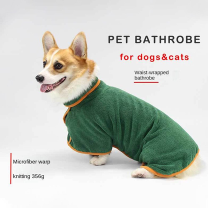 The Ultimate Cozy & Quick-Dry Doggy Bathrobe!