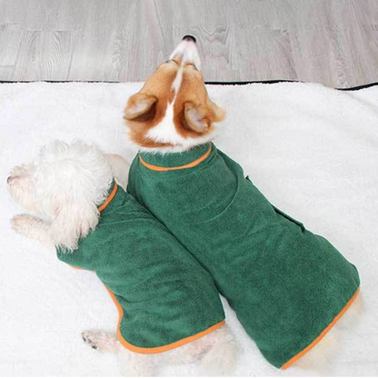 The Ultimate Cozy & Quick-Dry Doggy Bathrobe!